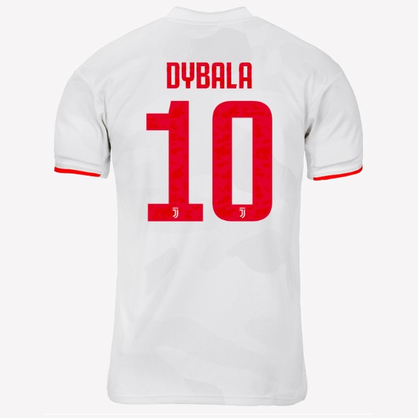 Camiseta Juventus NO.10 Dybala 2ª 2019-2020 Gris Blanco